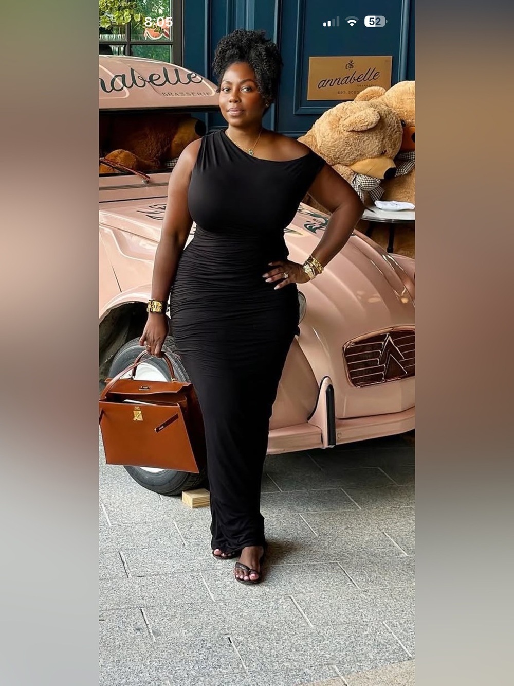 Naked Wardrobe Gray Ruched Off Shoulder Bodycon Maxi Dress NWT - Picture 5 of 5